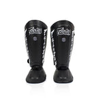 Fairtex SP7 Twister - abnehmbare Fuß- und Schienbeinschoner - Schwarz