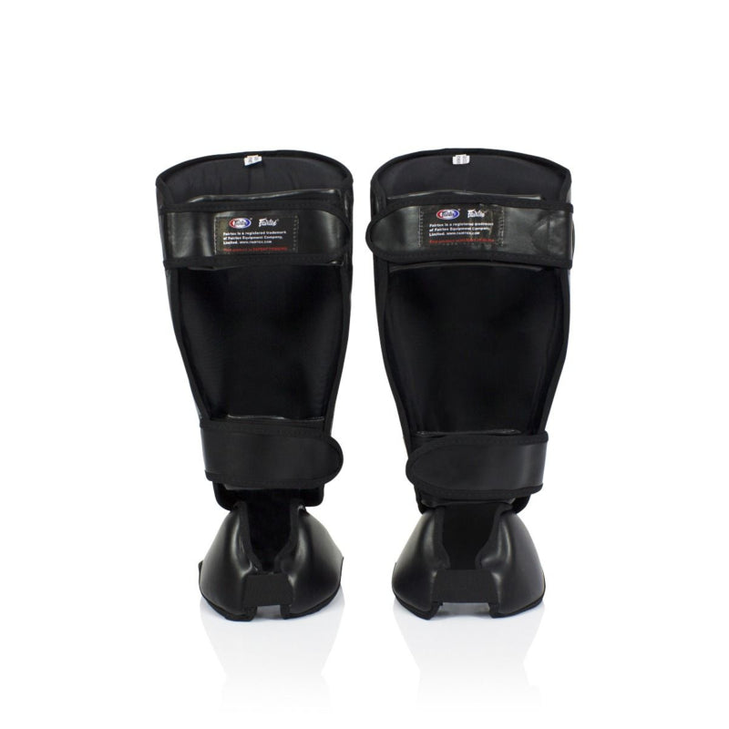 Fairtex SP7 Twister - abnehmbare Fuß- und Schienbeinschoner - Schwarz