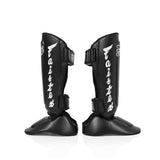 Fairtex SP7 Twister - abnehmbare Fuß- und Schienbeinschoner - Schwarz