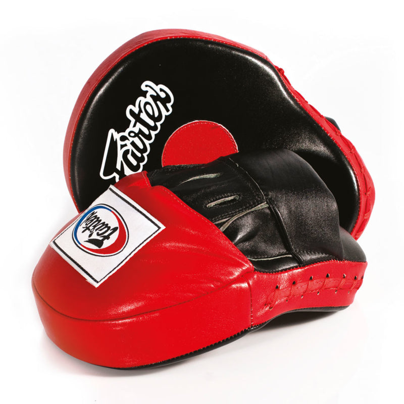 Fairtex FMV9 Ultimate Contoured Focus Mitts - Schwarz / Rot