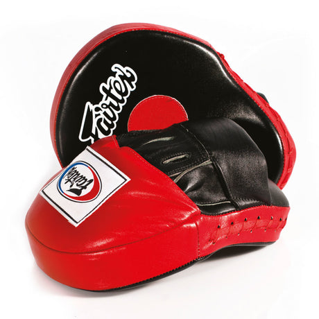 Fairtex FMV9 Ultimate Contoured Focus Mitts - Schwarz / Rot