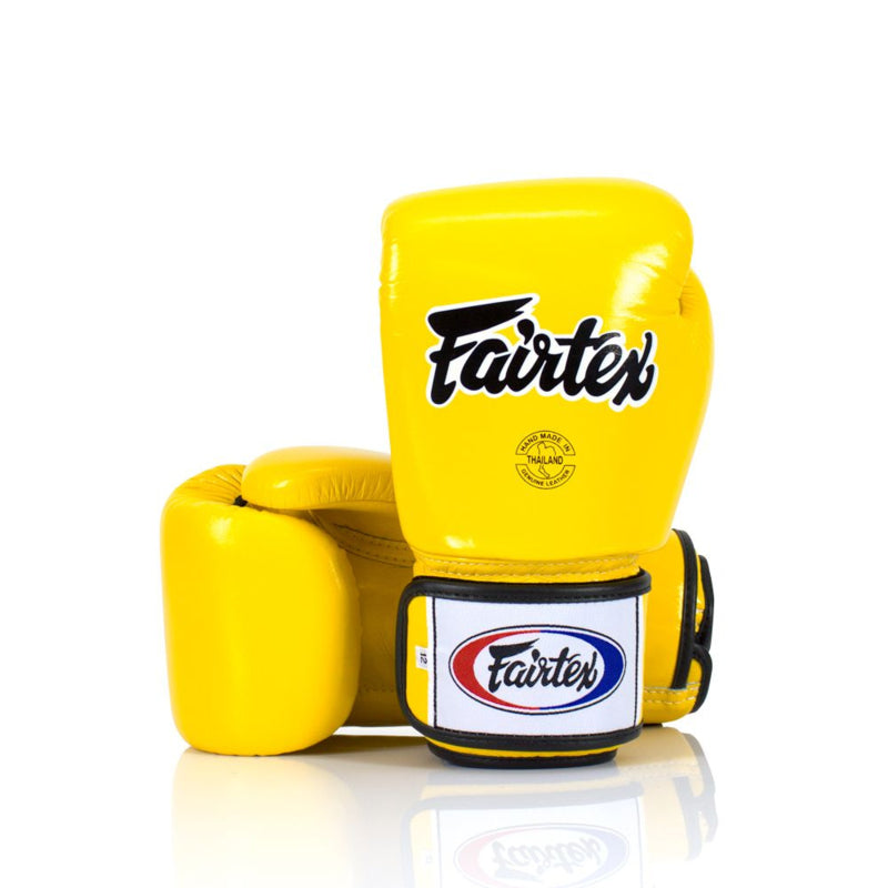 Fairtex BGV1 Universal Boxhandschuhe - "Tight-Fit" Design - Gelb