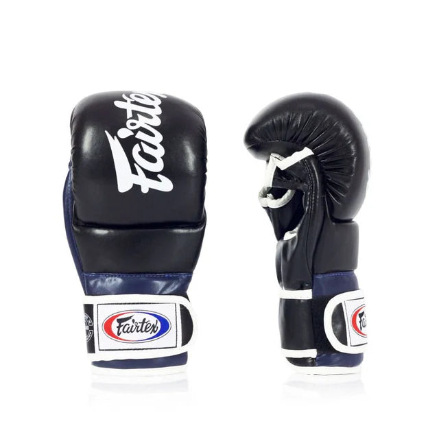 Fairtex FGV18 Super Sparring MMA Handschuhe - Schwarz / Blau