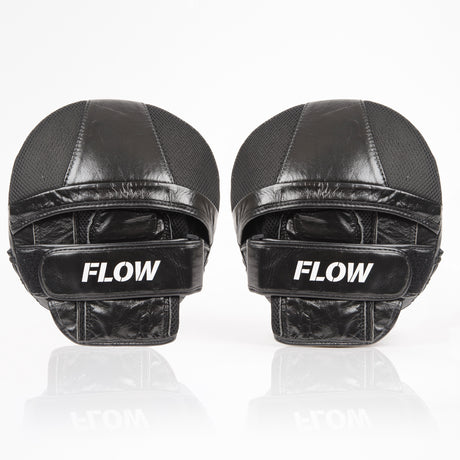 Flow Boxing Mitts zwart/wit – mesh en verstelbare klittenbandsluiting