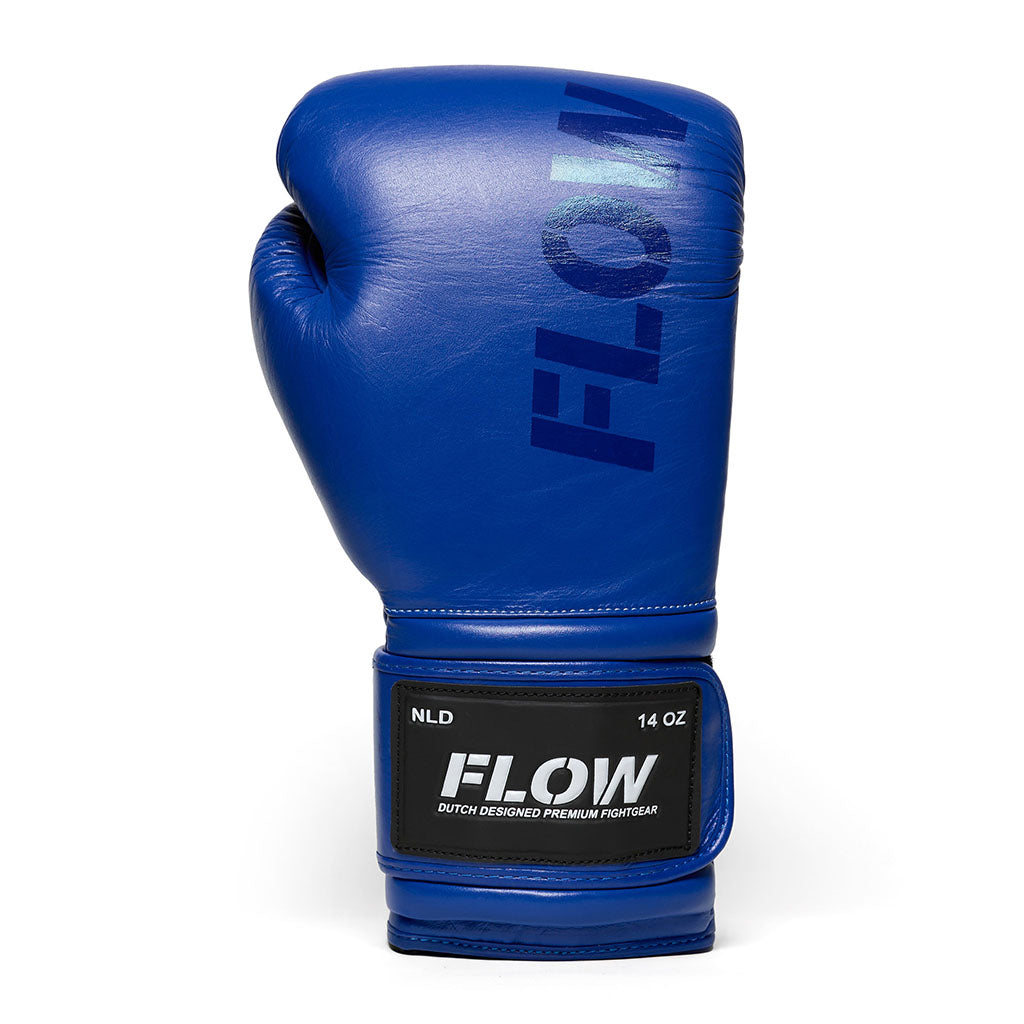 Flow - Challenge Boxhandschuhe - Echt Leder - Blau