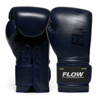 Flow - Challenge Boxhandschuhe - Echt Leder - Dunkelblau
