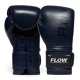 Flow - Challenge Boxhandschuhe - Echt Leder - Dunkelblau