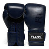 Flow - Challenge Boxhandschuhe - Echt Leder - Dunkelblau