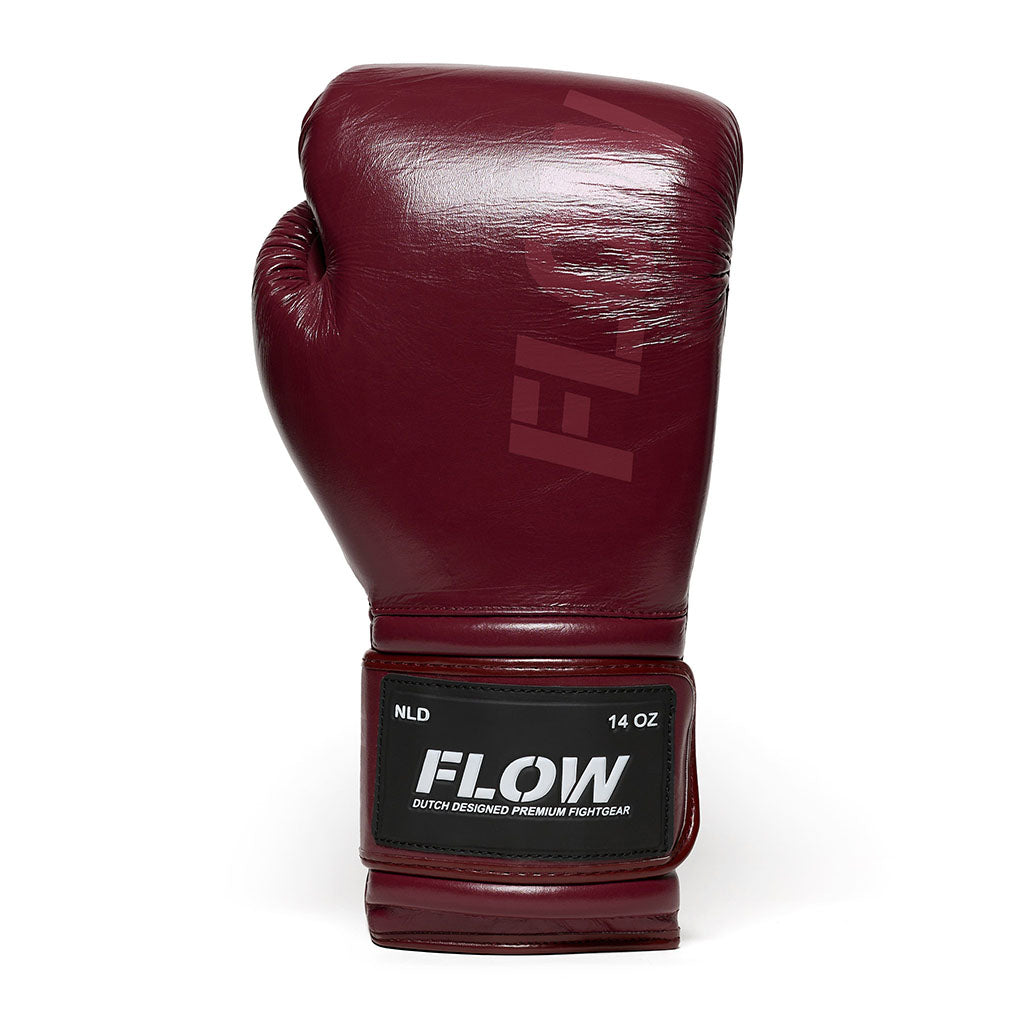 Flow - Challenge Boxhandschuhe - Echt Leder - Dunkelrot