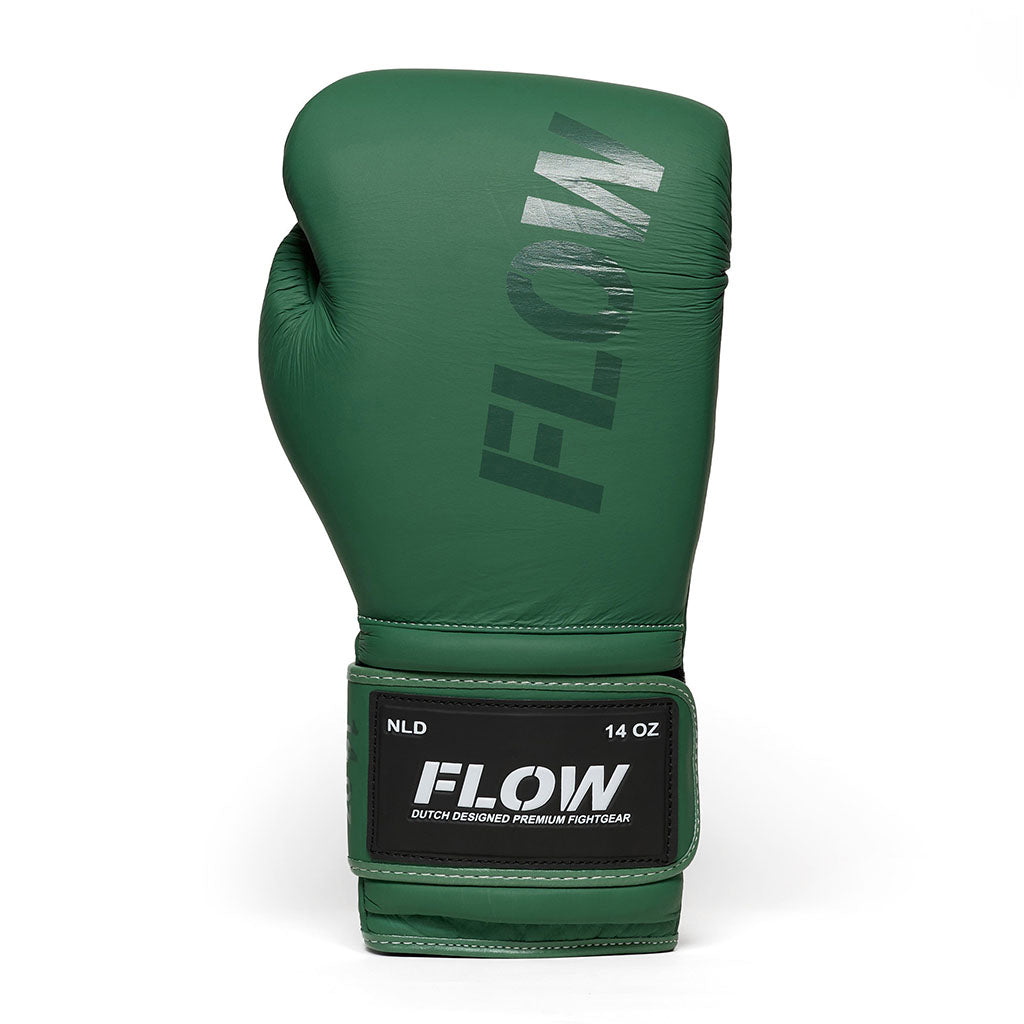 Flow - Challenge Boxhandschuhe - Echt Leder - Grün