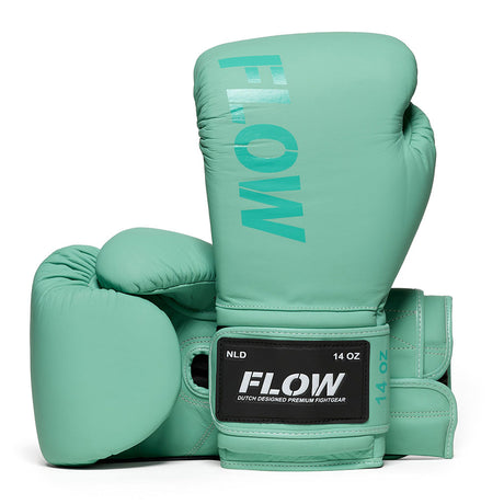Flow - Challenge Boxhandschuhe - Echtes Leder - Hellgrün