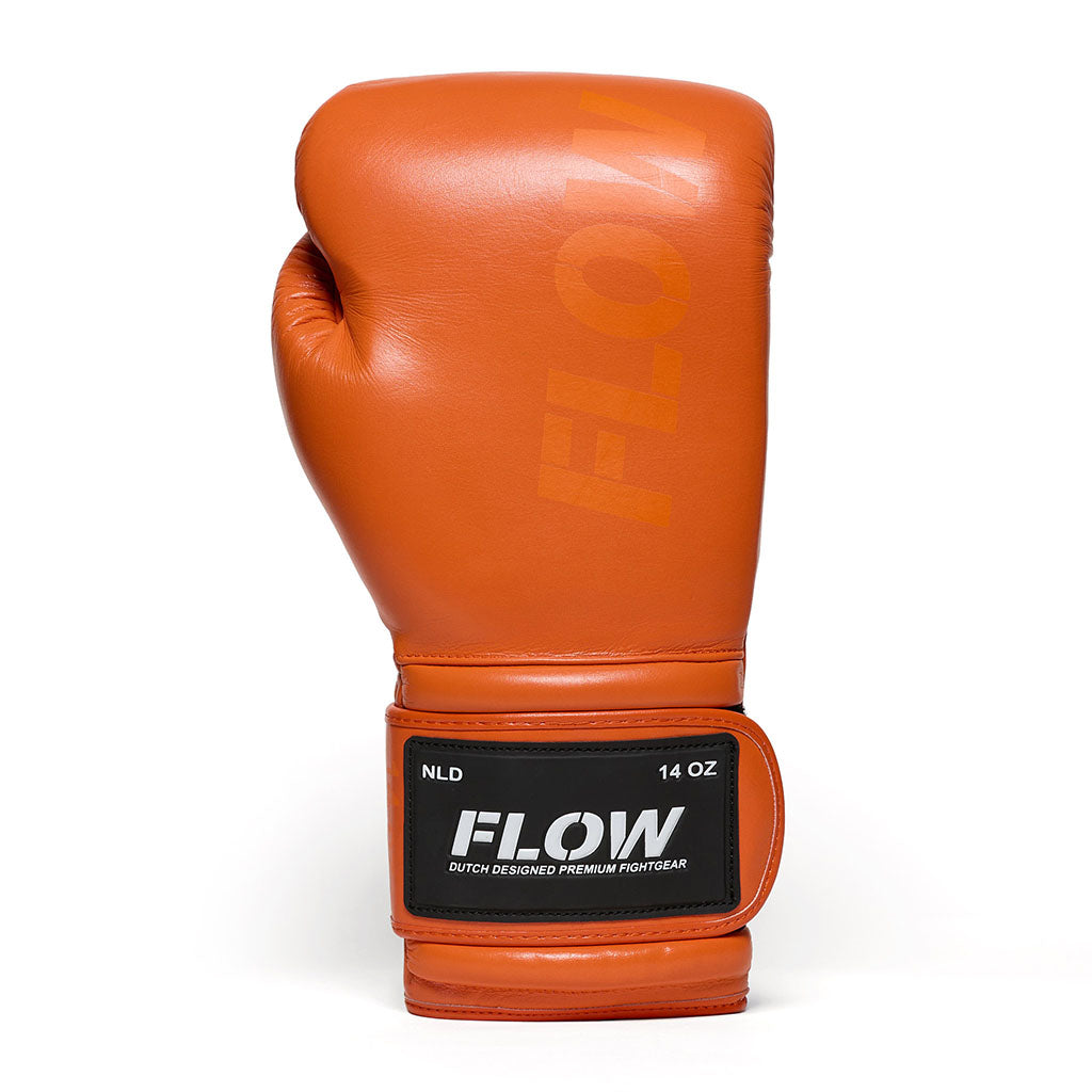 Flow - Challenge Boxhandschuhe - Echt Leder - Orange