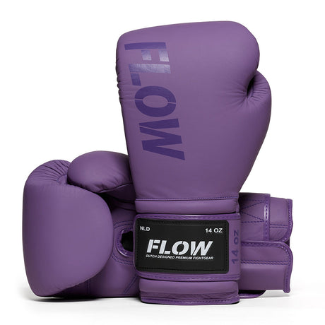 Flow - Challenge Boxhandschuhe - Echt Leder - Lila