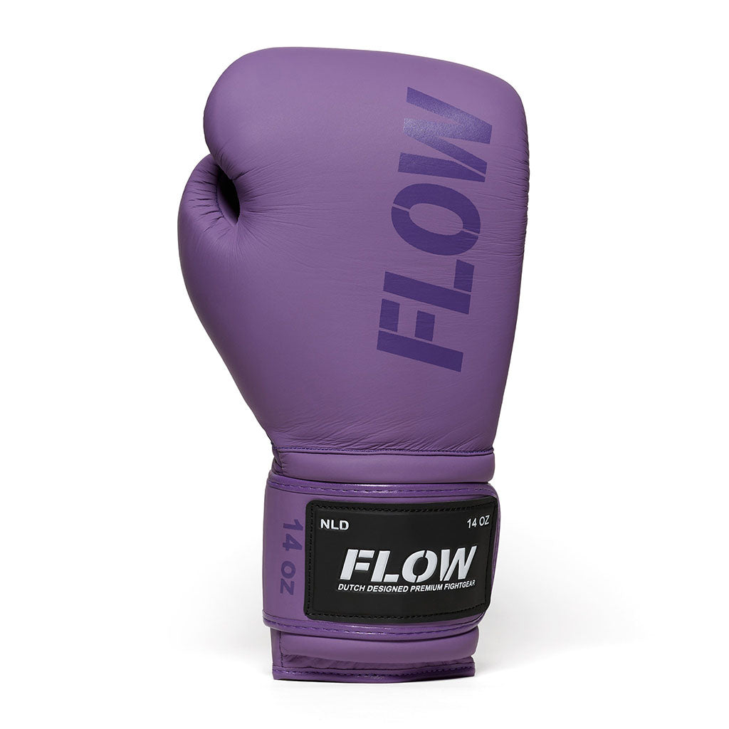 Flow - Challenge Boxhandschuhe - Echt Leder - Lila