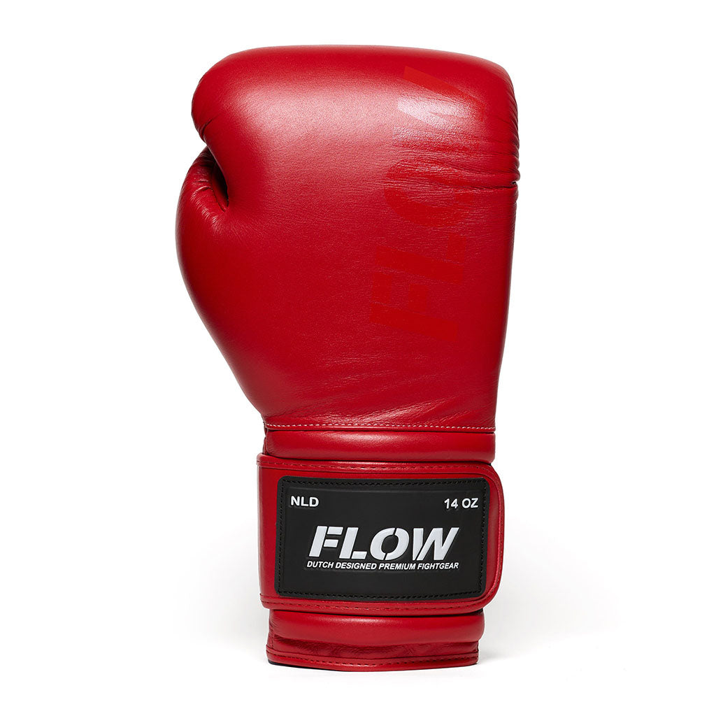Flow - Challenge Boxhandschuhe - Echt Leder - Rot
