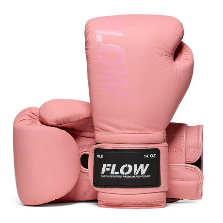 Flow - Challenge Boxhandschuhe - Echt Leder - Rosa