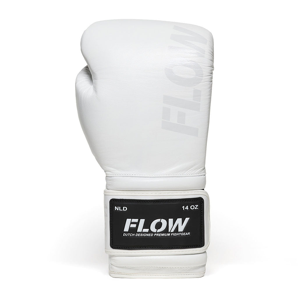Flow - Challenge Boxhandschuhe - Echt Leder - Weiß