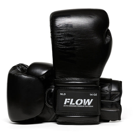 Flow - Challenge Boxhandschuhe - Echt Leder - Schwarz