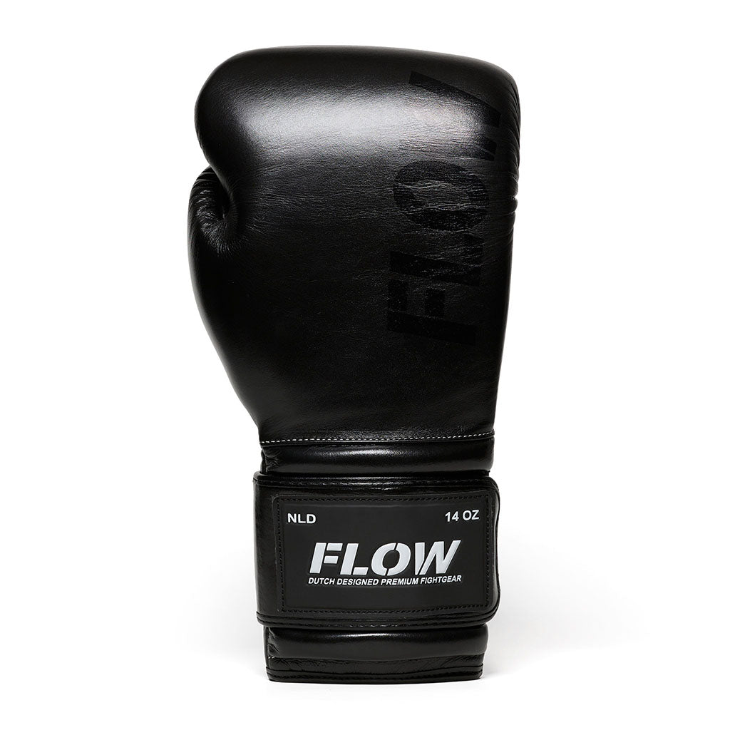 Flow - Challenge Boxhandschuhe - Echt Leder - Schwarz