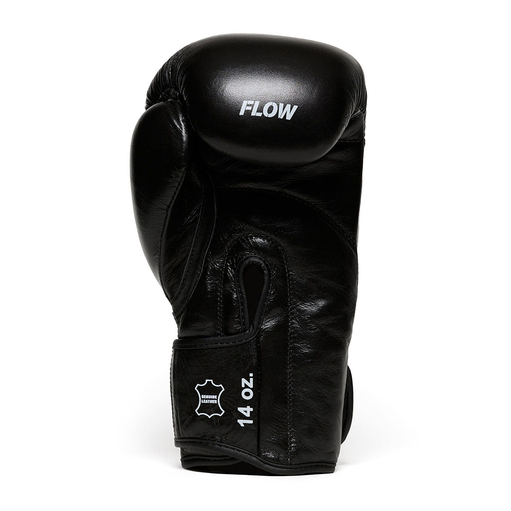 Flow Progress Boxhandschuhe - mehrlagiger Schaum - Schwarzes Rindsleder
