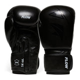 Flow Progress Boxhandschuhe - mehrlagiger Schaum - Schwarzes Rindsleder