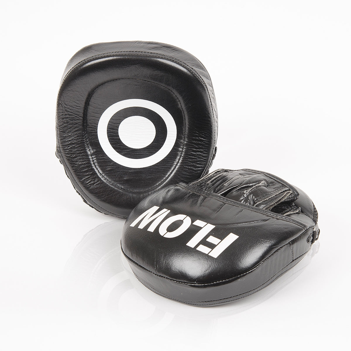 Flow Micromitts echt leer zwart/wit – paar, overzicht