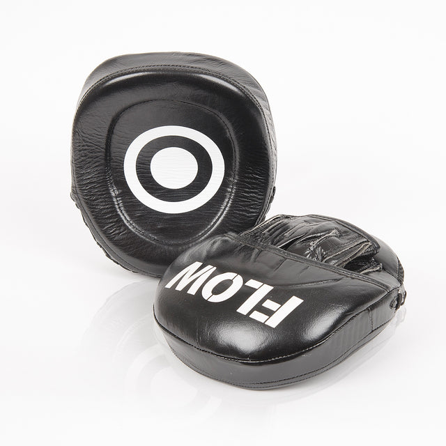 Flow Micromitts echt leer zwart/wit – paar, overzicht
