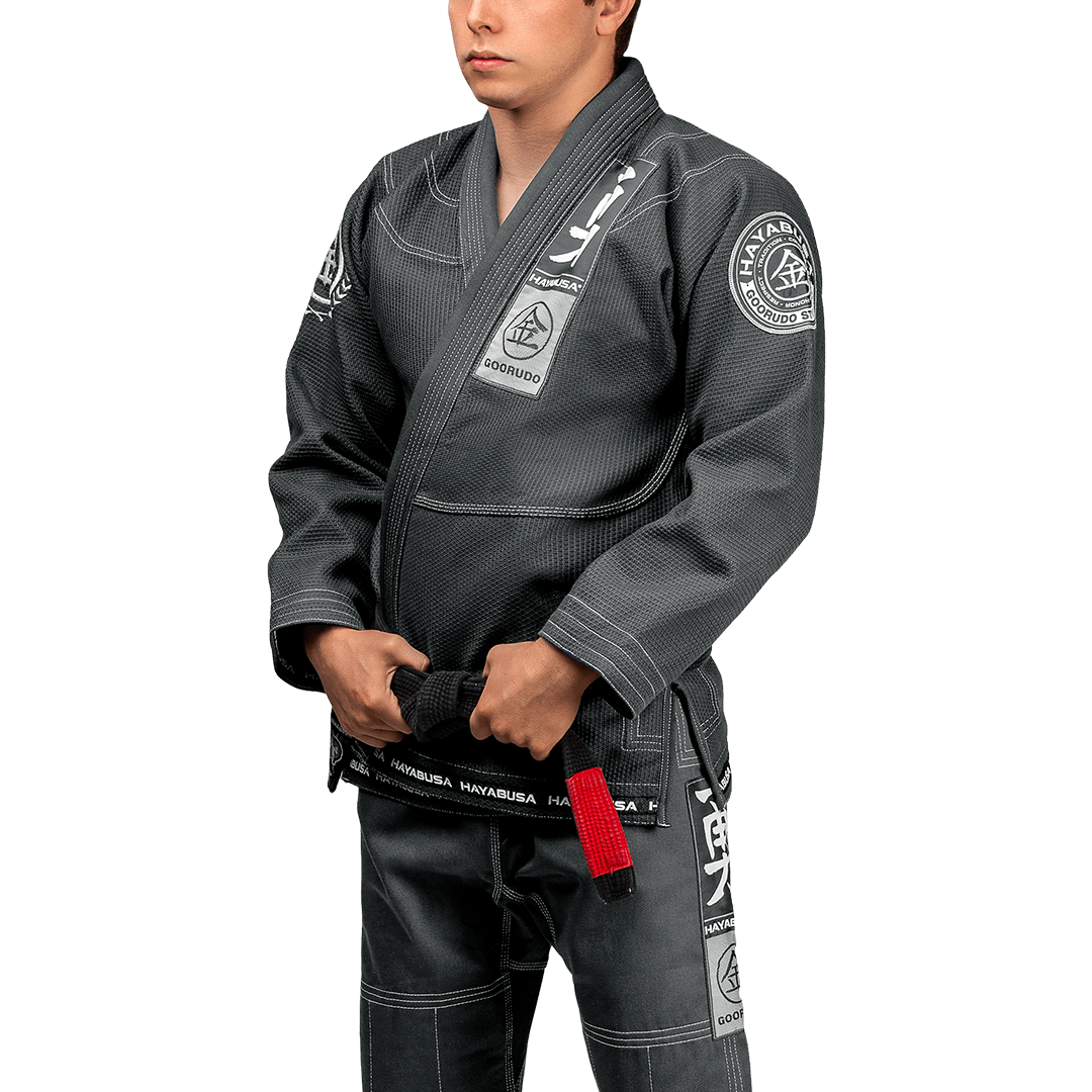 Hayabusa Goorudo 3 Gold Weave Jiu Jitsu Gi - Grau