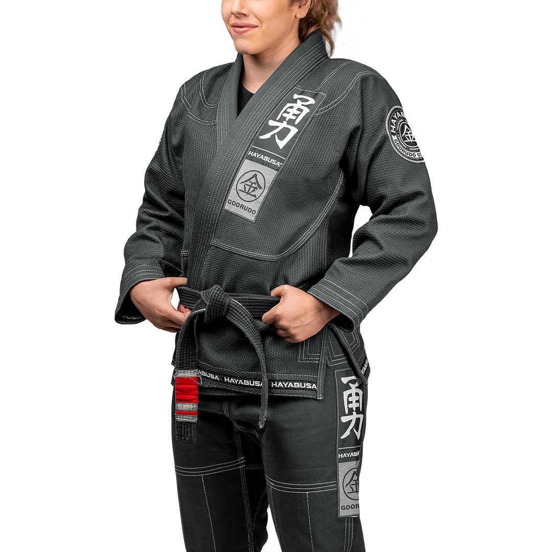 Hayabusa Goorudo 3 Gold Weave Jiu Jitsu Gi - Grau