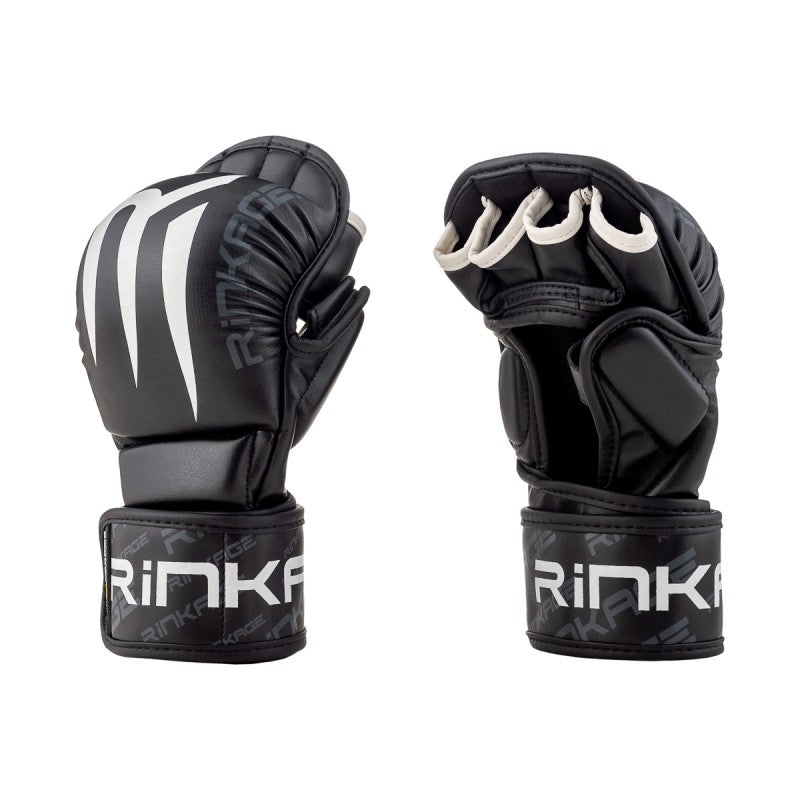 Rinkage Hades Hybride MMA Handschuhe - Schwarz