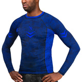 Hayabusa Arrow Ranked Langarm Rashguard - Blau
