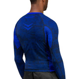 Hayabusa Arrow Ranked Langarm Rashguard - Blau