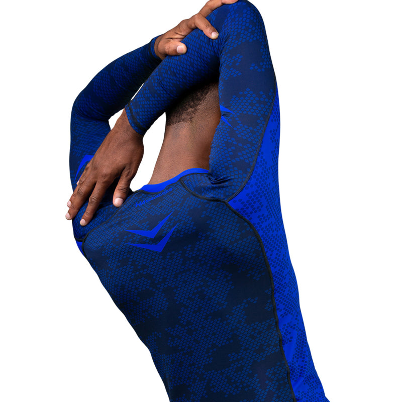 Hayabusa Arrow Ranked Langarm Rashguard - Blau