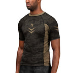 Hayabusa Arrow Ranked Kurzarm Rashguard - Braun