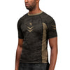Hayabusa Arrow Ranked Kurzarm Rashguard - Braun