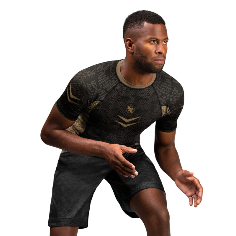 Hayabusa Arrow Ranked Langarm Rashguard - Braun