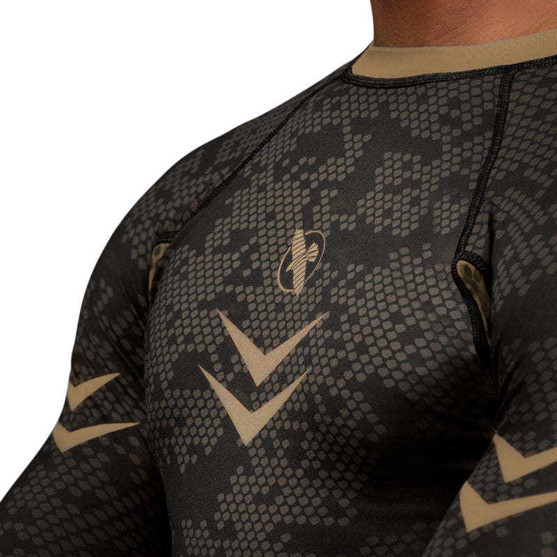 Hayabusa Arrow Ranked Langarm Rashguard - Braun