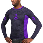 Hayabusa Arrow Ranked Langarm Rashguard - Lila