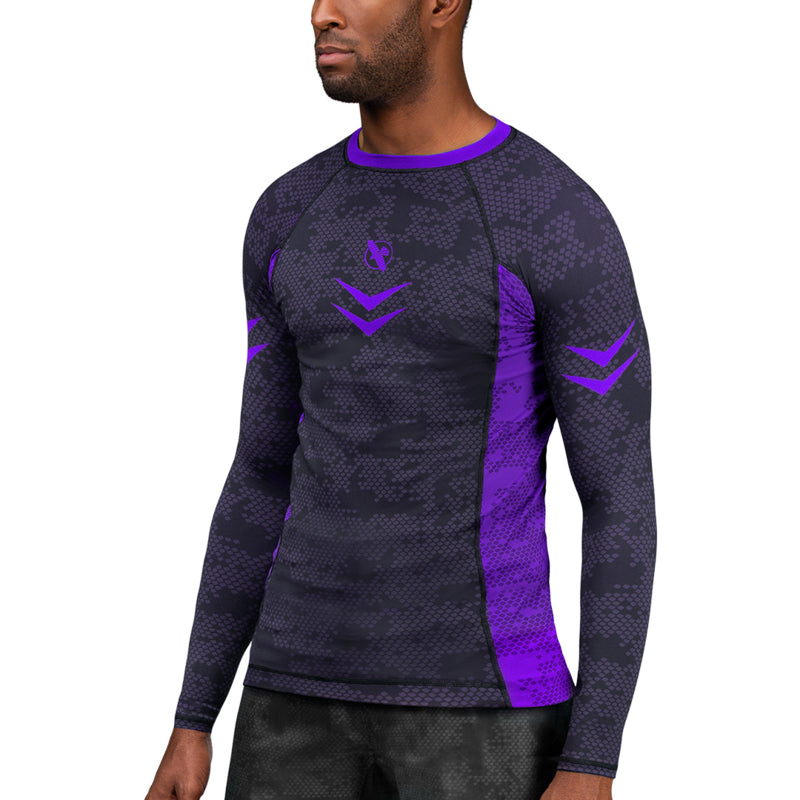 Hayabusa Arrow Ranked Langarm Rashguard - Lila