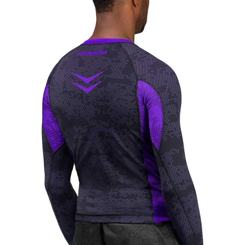 Hayabusa Arrow Ranked Langarm Rashguard - Lila