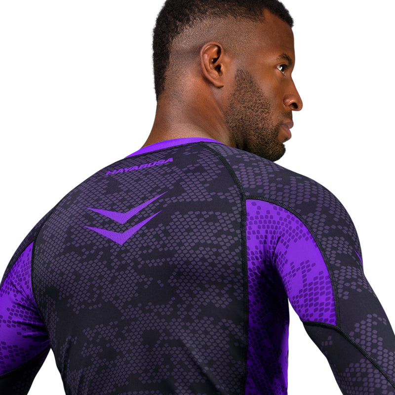 Hayabusa Arrow Ranked Langarm Rashguard - Lila