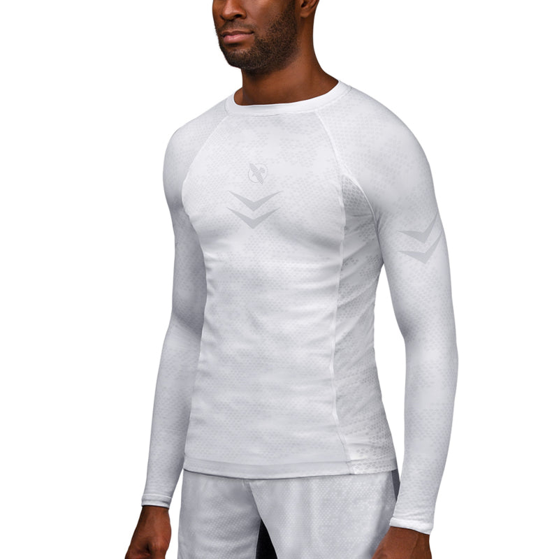 Hayabusa Arrow Ranked Langarm Rashguard - Weiß