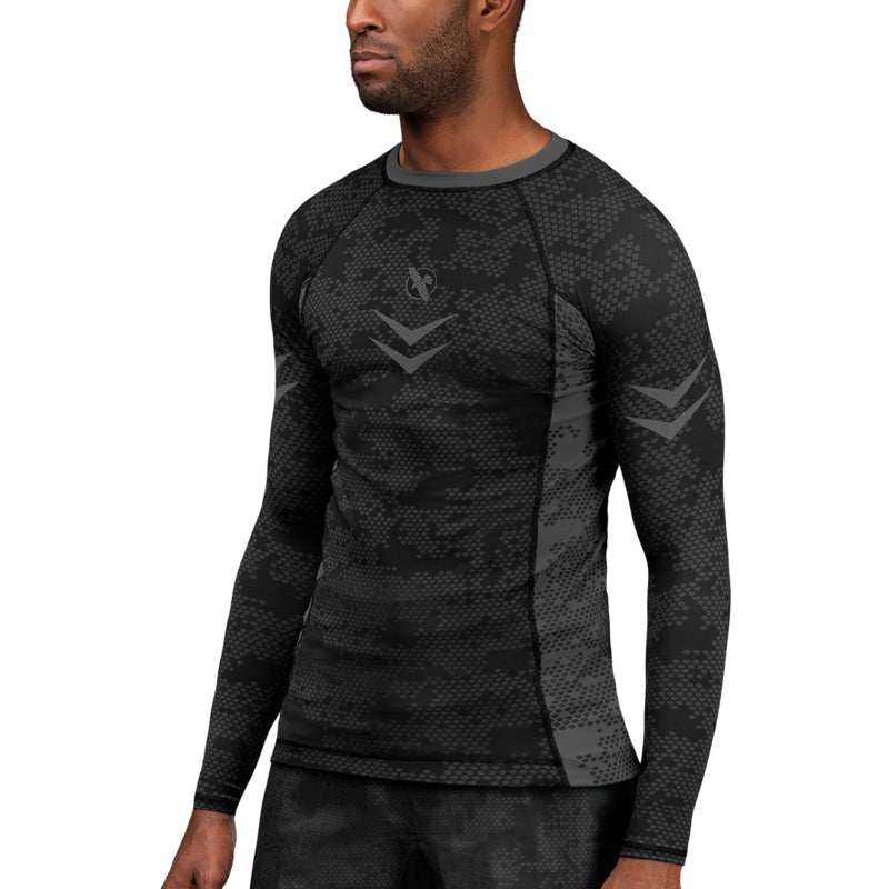 Hayabusa Arrow Ranked Langarm Rashguard - Schwarz