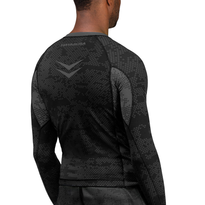 Hayabusa Arrow Ranked Langarm Rashguard - Schwarz