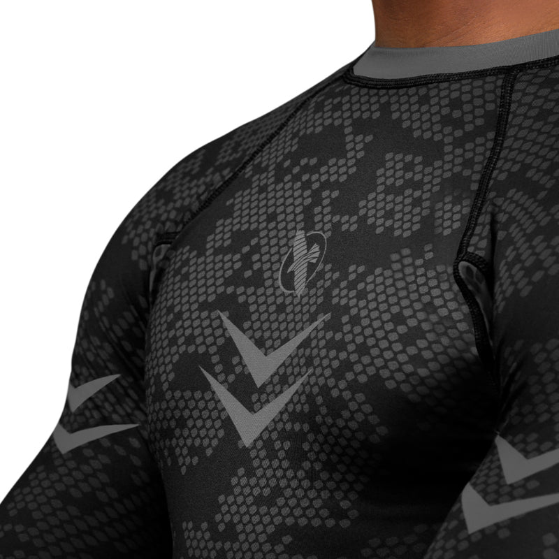 Hayabusa Arrow Ranked Kurzarm Rashguard - Schwarz