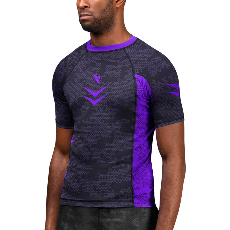 Hayabusa Arrow Ranked Kurzarm Rashguard - Lila