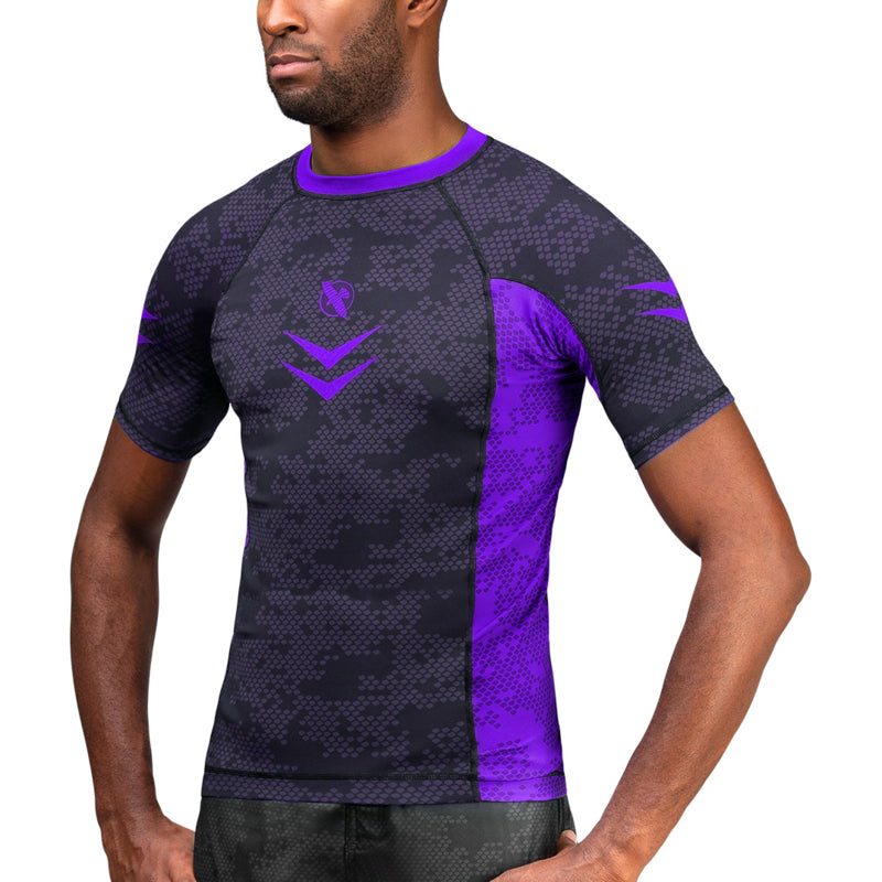 Hayabusa Arrow Ranked Kurzarm Rashguard - Lila