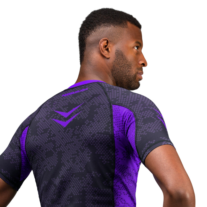 Hayabusa Arrow Ranked Kurzarm Rashguard - Lila