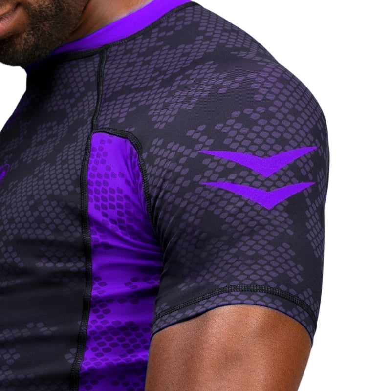 Hayabusa Arrow Ranked Kurzarm Rashguard - Lila