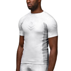Hayabusa Arrow Ranked Kurzarm Rashguard - Weiß